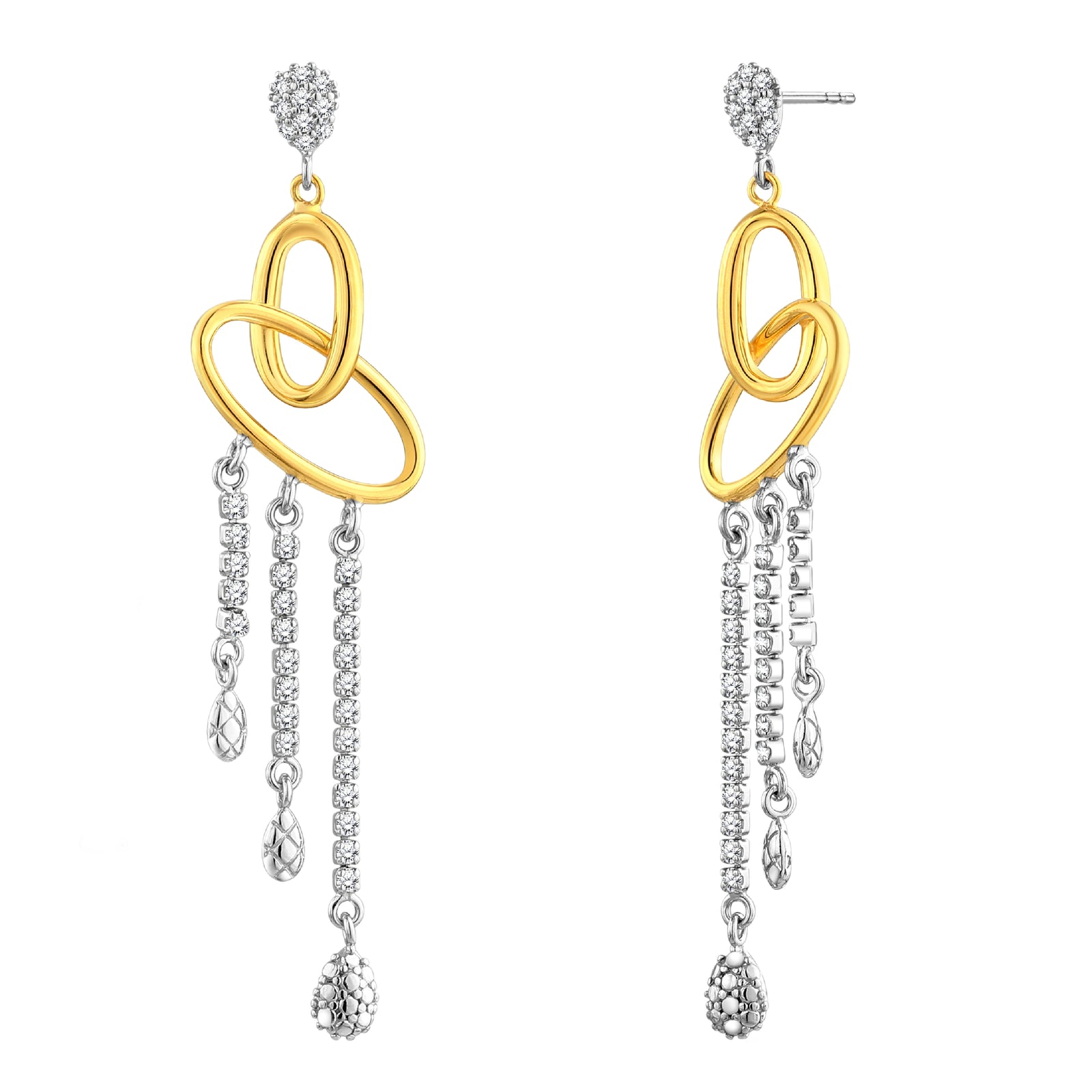 925 STERLING SILVER WATERFALL EARRINGS