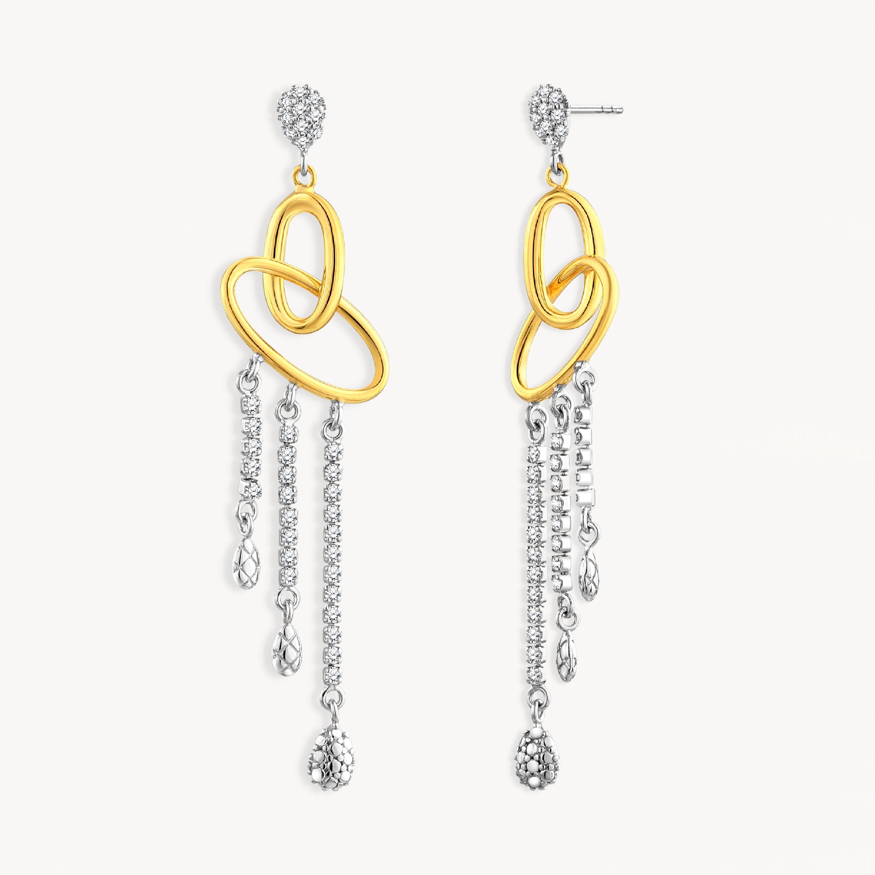 925 STERLING SILVER WATERFALL EARRINGS