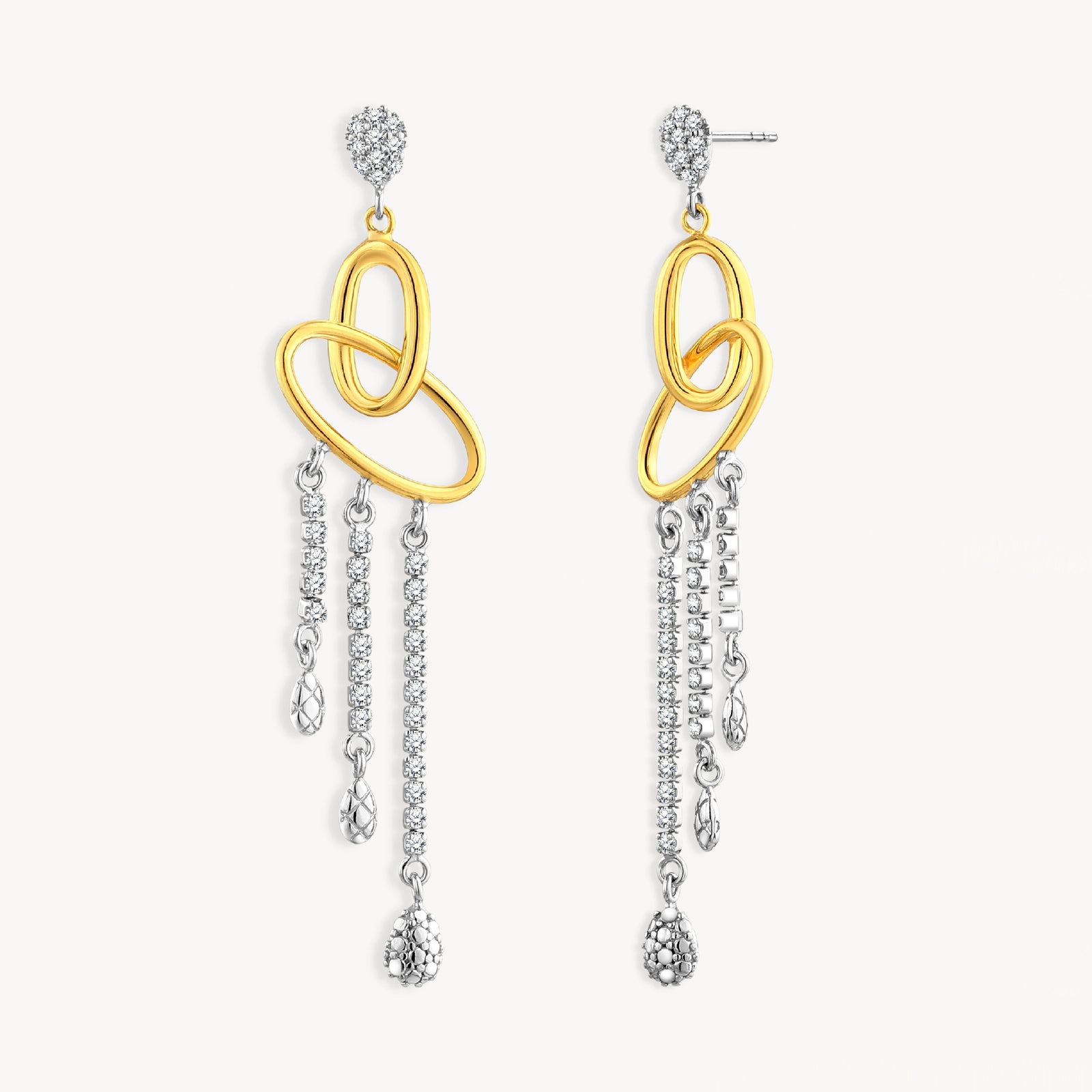 925 STERLING SILVER WATERFALL EARRINGS