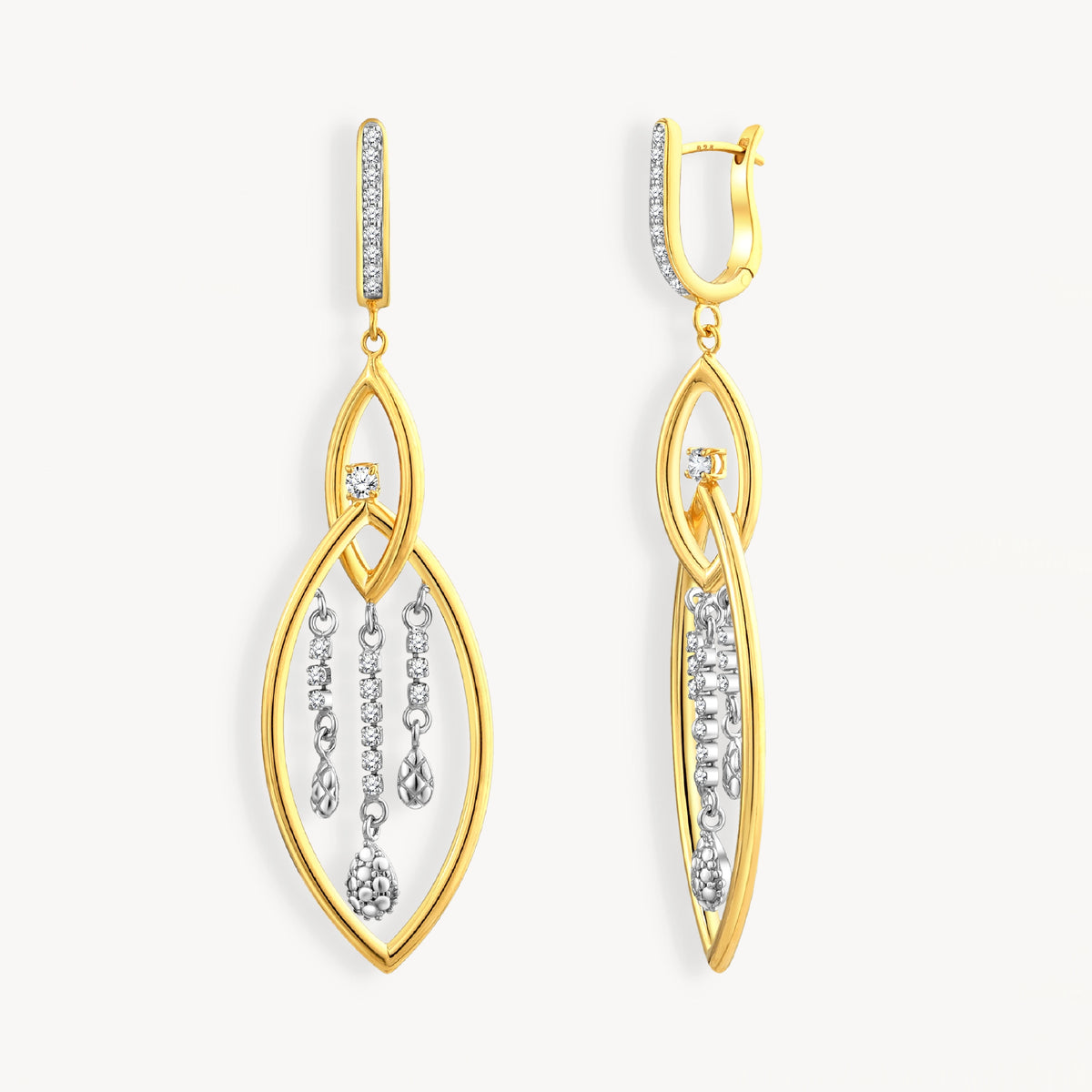 925 STERLING SILVER WATERFALL EARRINGS