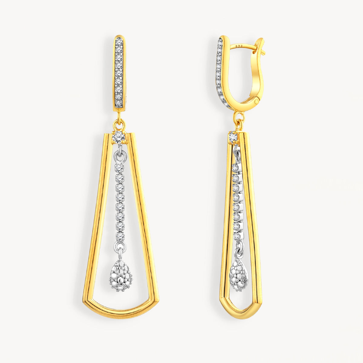 925 STERLING SILVER WATERFALL EARRINGS