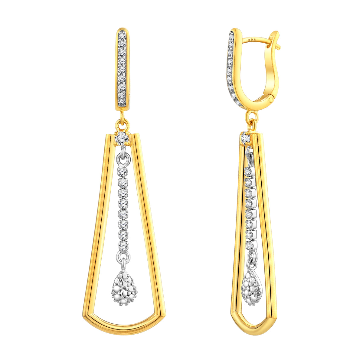 925 STERLING SILVER WATERFALL EARRINGS