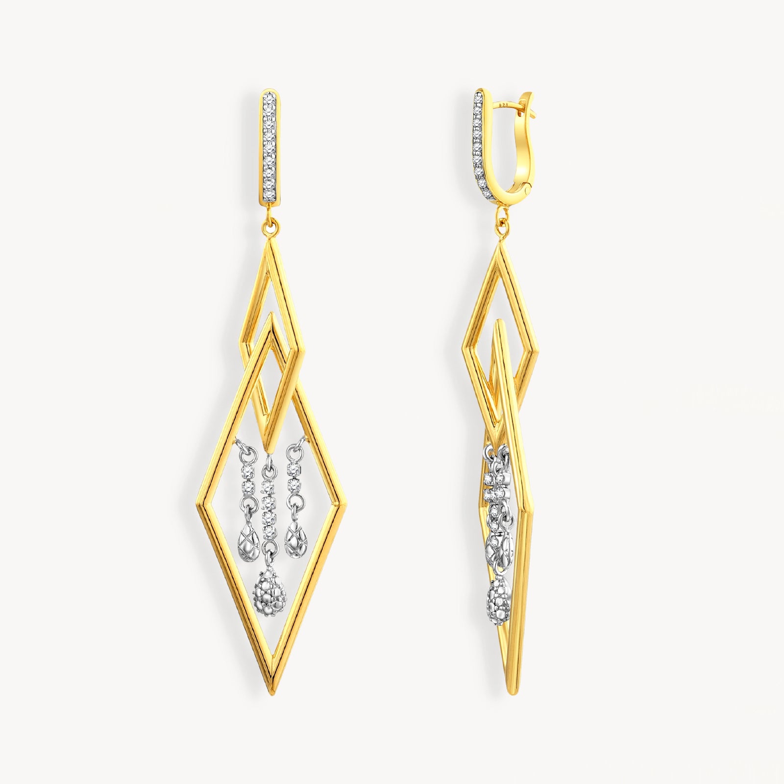 925 STERLING SILVER WATERFALL EARRINGS