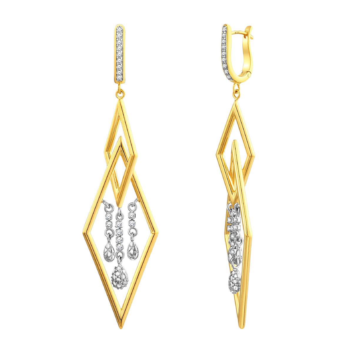 925 STERLING SILVER WATERFALL EARRINGS