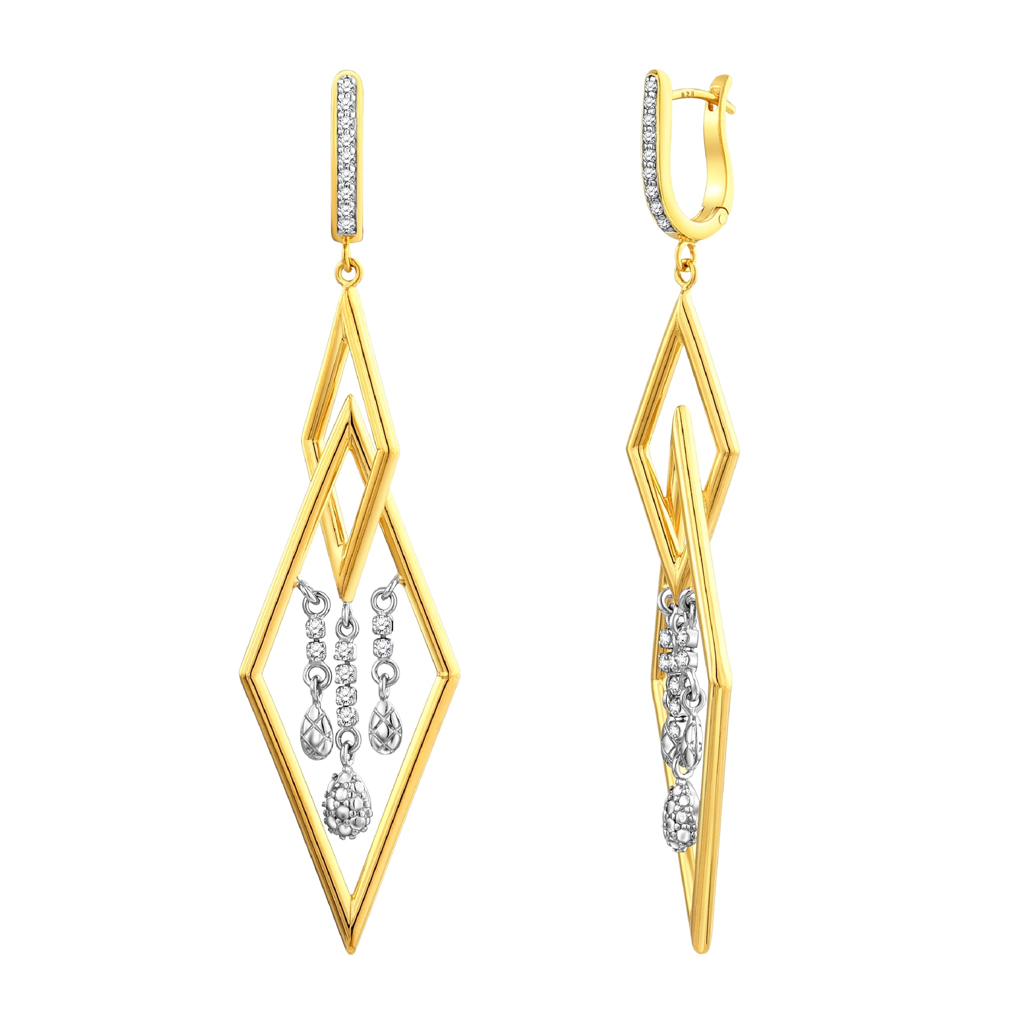 925 STERLING SILVER WATERFALL EARRINGS