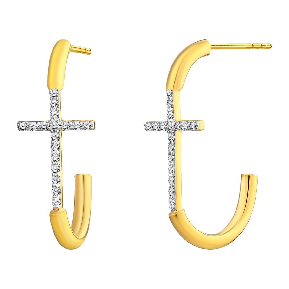 925 STERLING SILVER EARRINGS WITH CUBIC ZIRCONIA