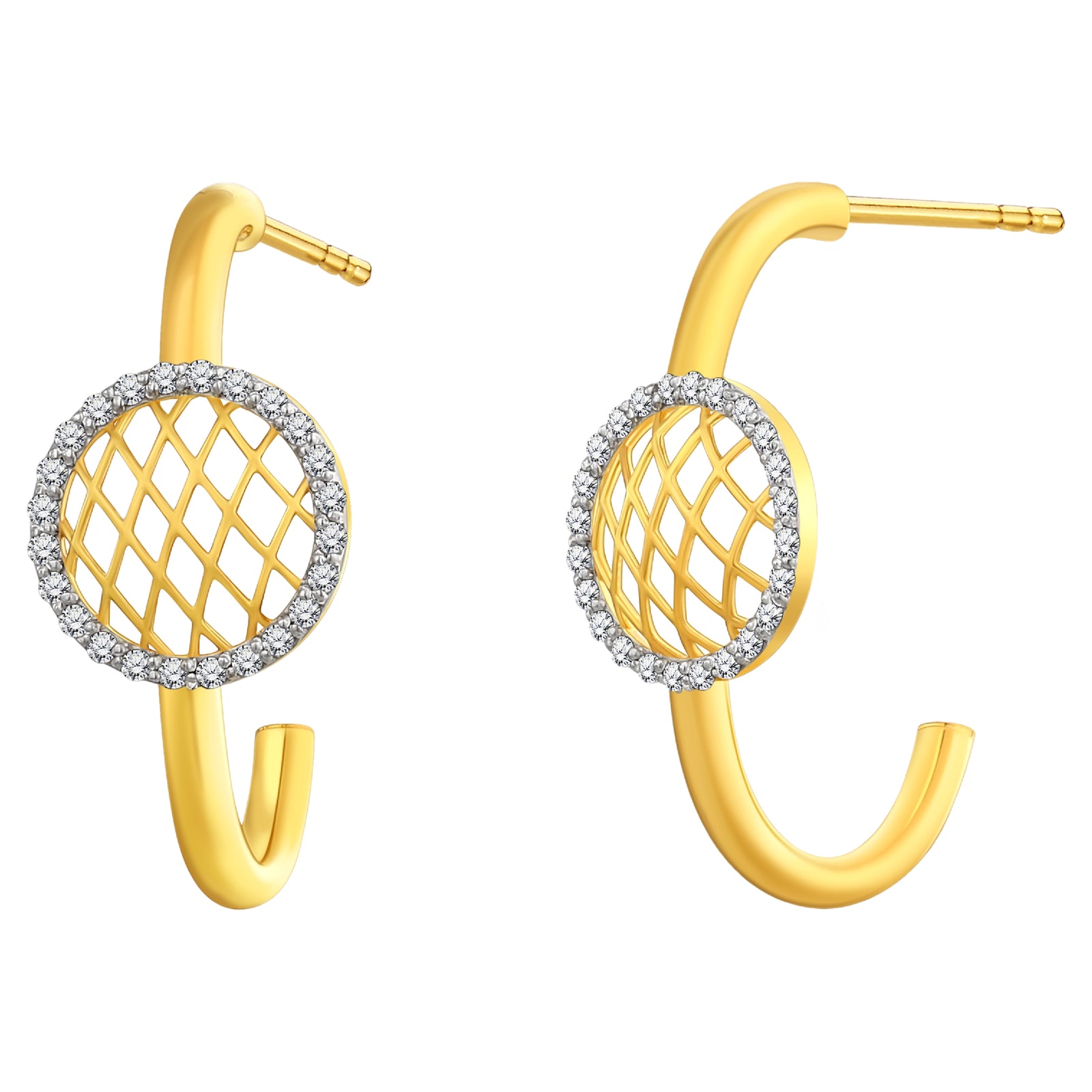 925 STERLING SILVER LE MESH EARRINGS