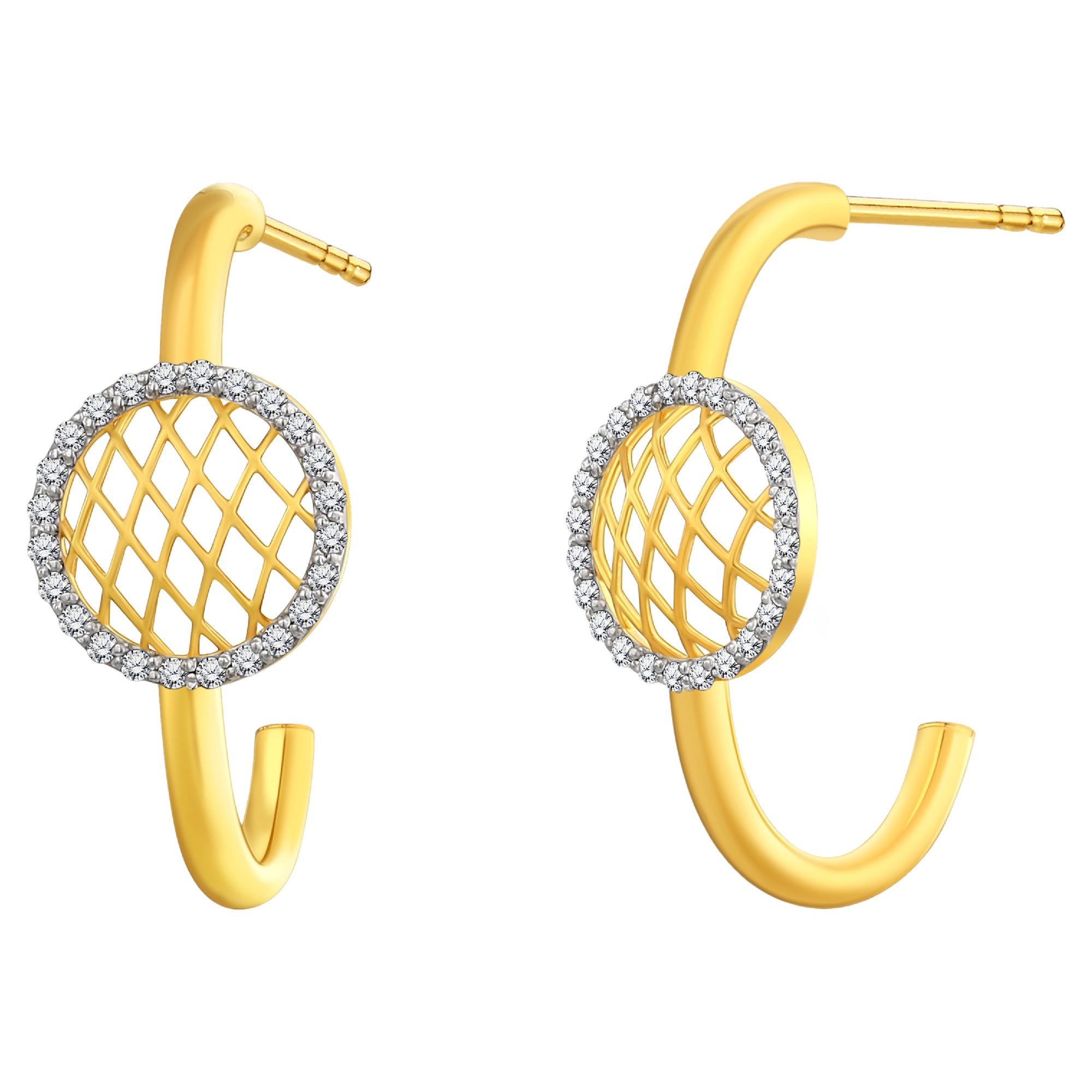 925 STERLING SILVER LE MESH EARRINGS