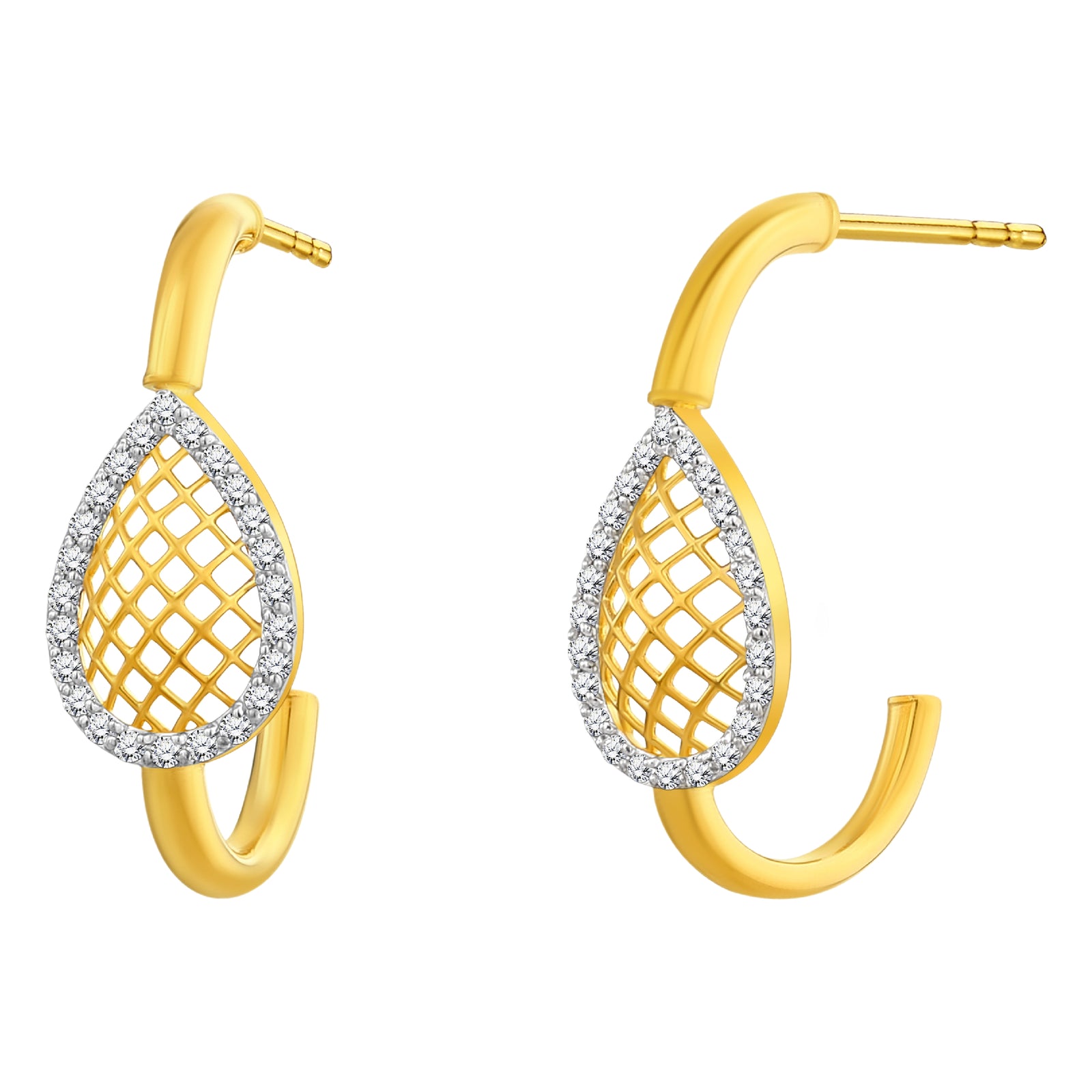 925 STERLING SILVER LE MESH EARRINGS