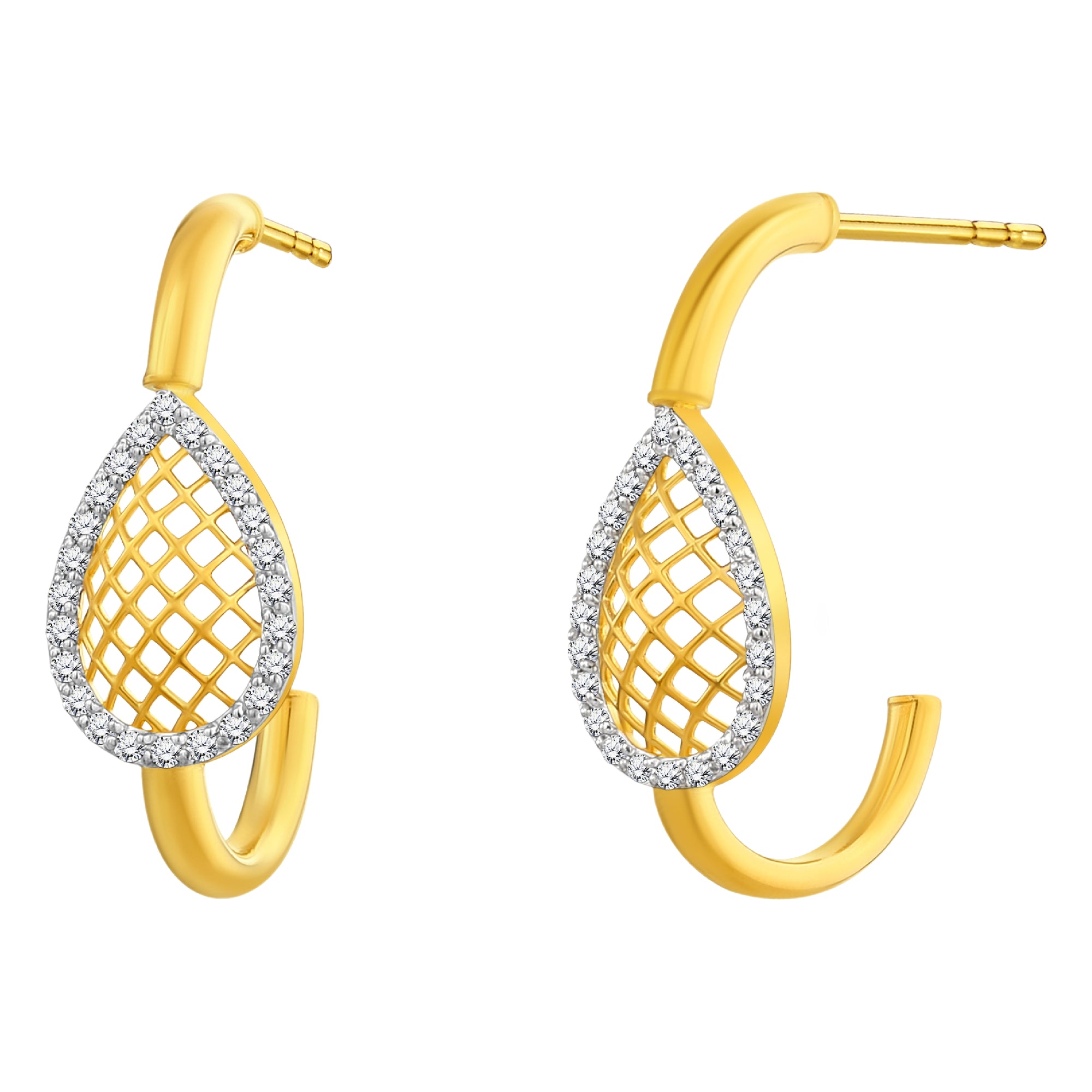 925 STERLING SILVER LE MESH EARRINGS