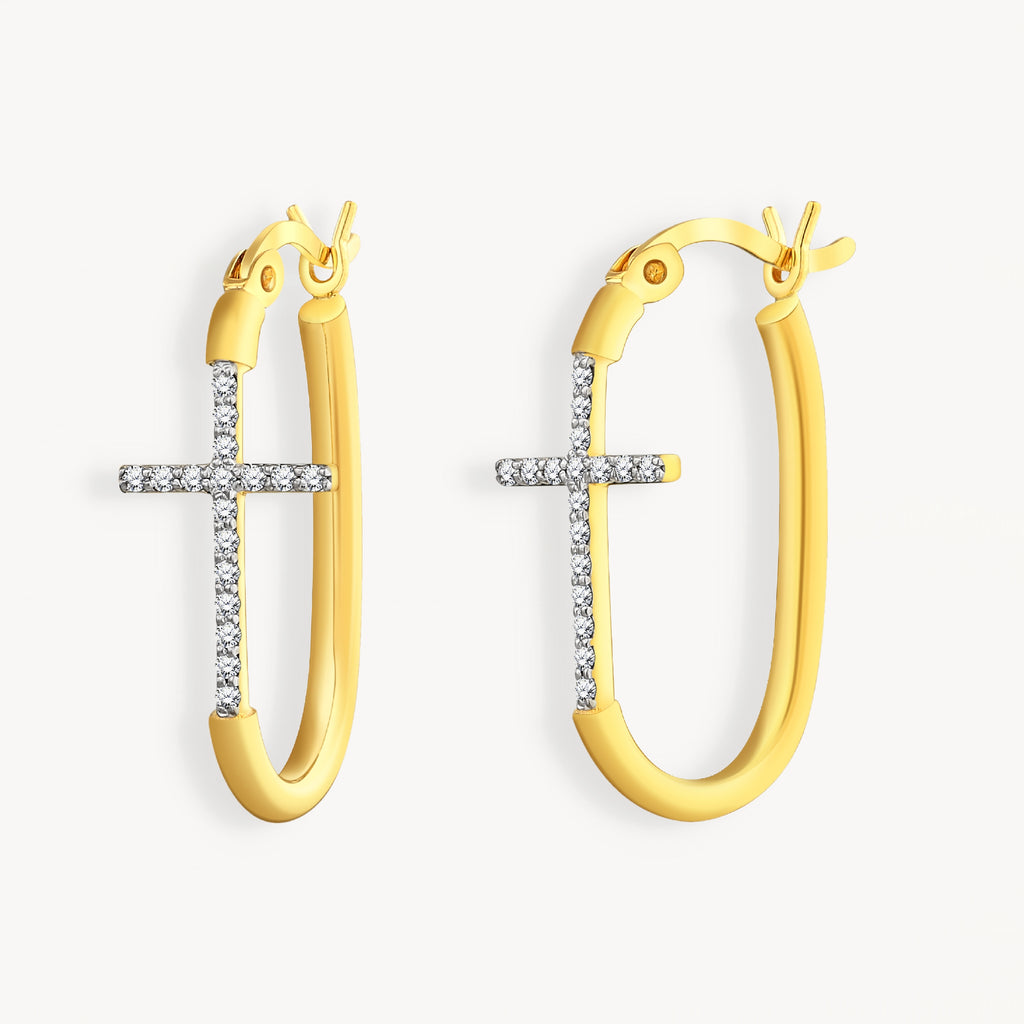 925 STERLING SILVER EARRINGS WITH CUBIC ZIRCONIA