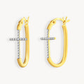 925 STERLING SILVER EARRINGS WITH CUBIC ZIRCONIA