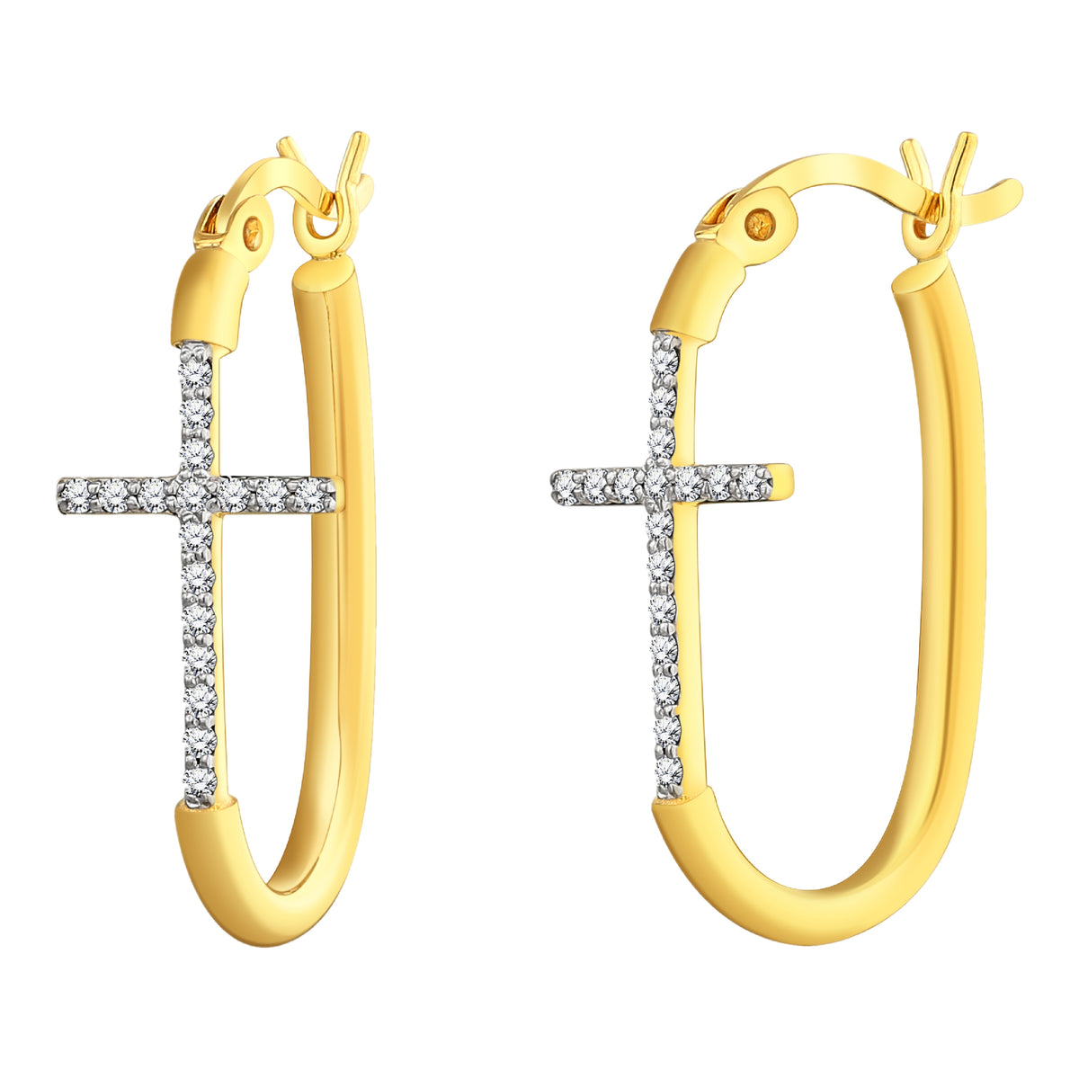 925 STERLING SILVER EARRINGS WITH CUBIC ZIRCONIA