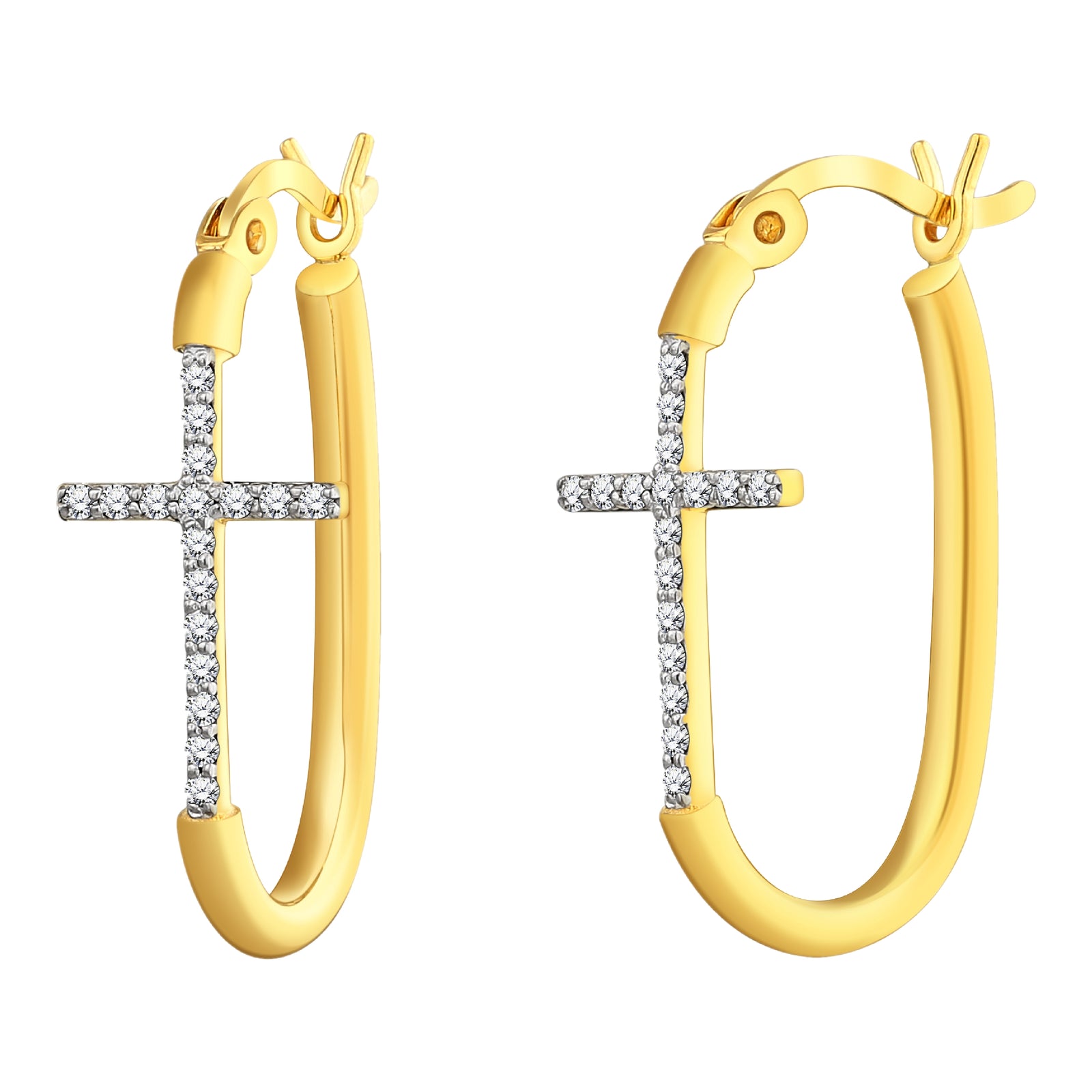 925 STERLING SILVER EARRINGS WITH CUBIC ZIRCONIA