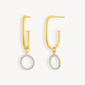 925 STERLING SILVER EARRINGS WITH CUBIC ZIRCONIA