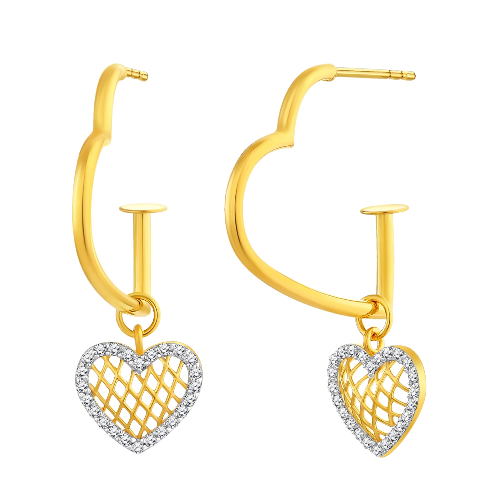 925 STERLING SILVER LE MESH EARRINGS