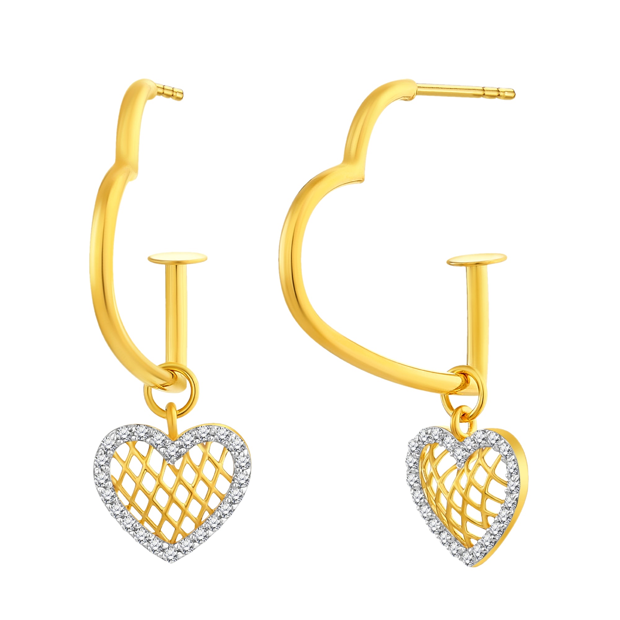 925 STERLING SILVER LE MESH EARRINGS