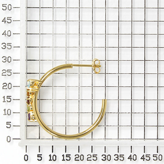 925 STERLING SILVER MULTICOLORED EARRINGS