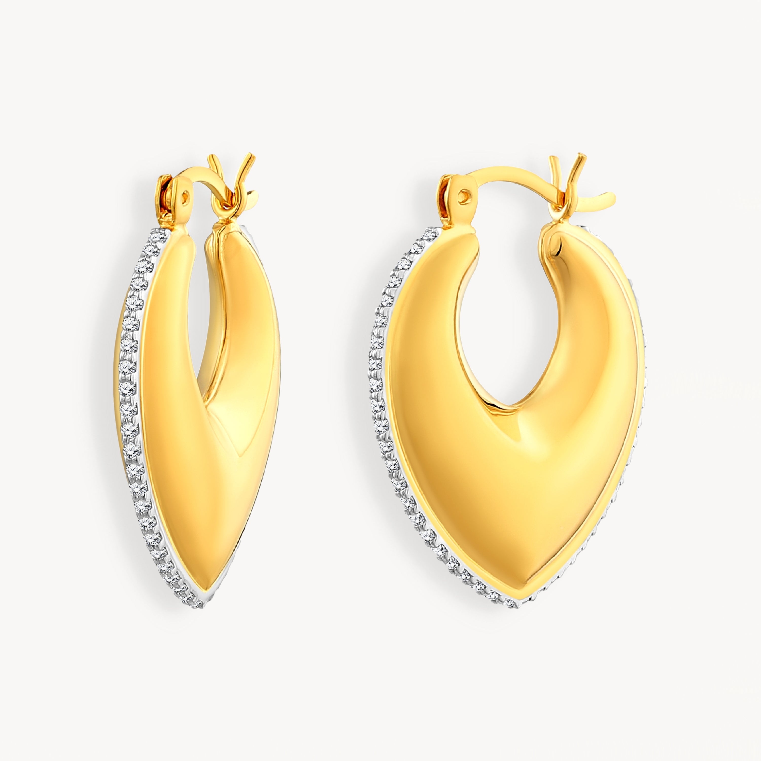 925 STERLING SILVER EARRINGS WITH CUBIC ZIRCONIA