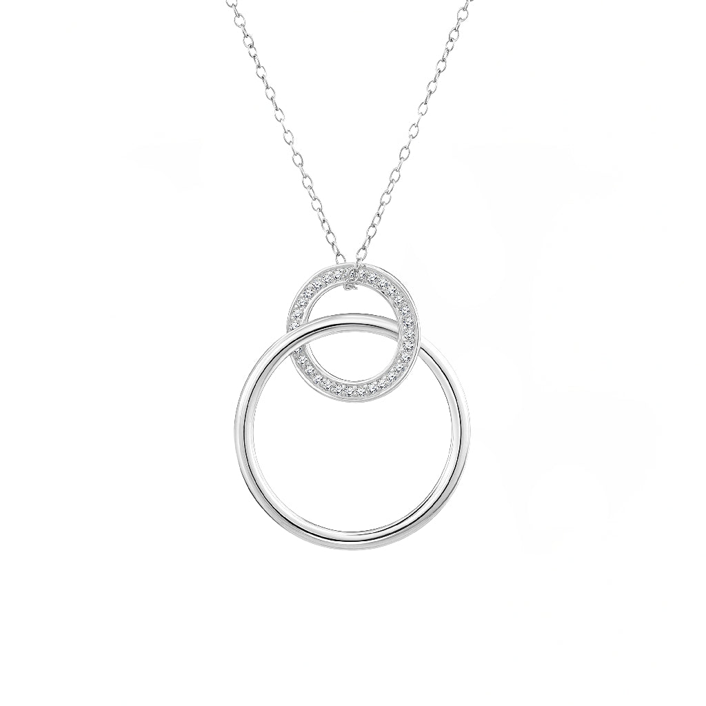925 STERLING SILVER NECKLACES WITH CUBIC ZIRCONIA