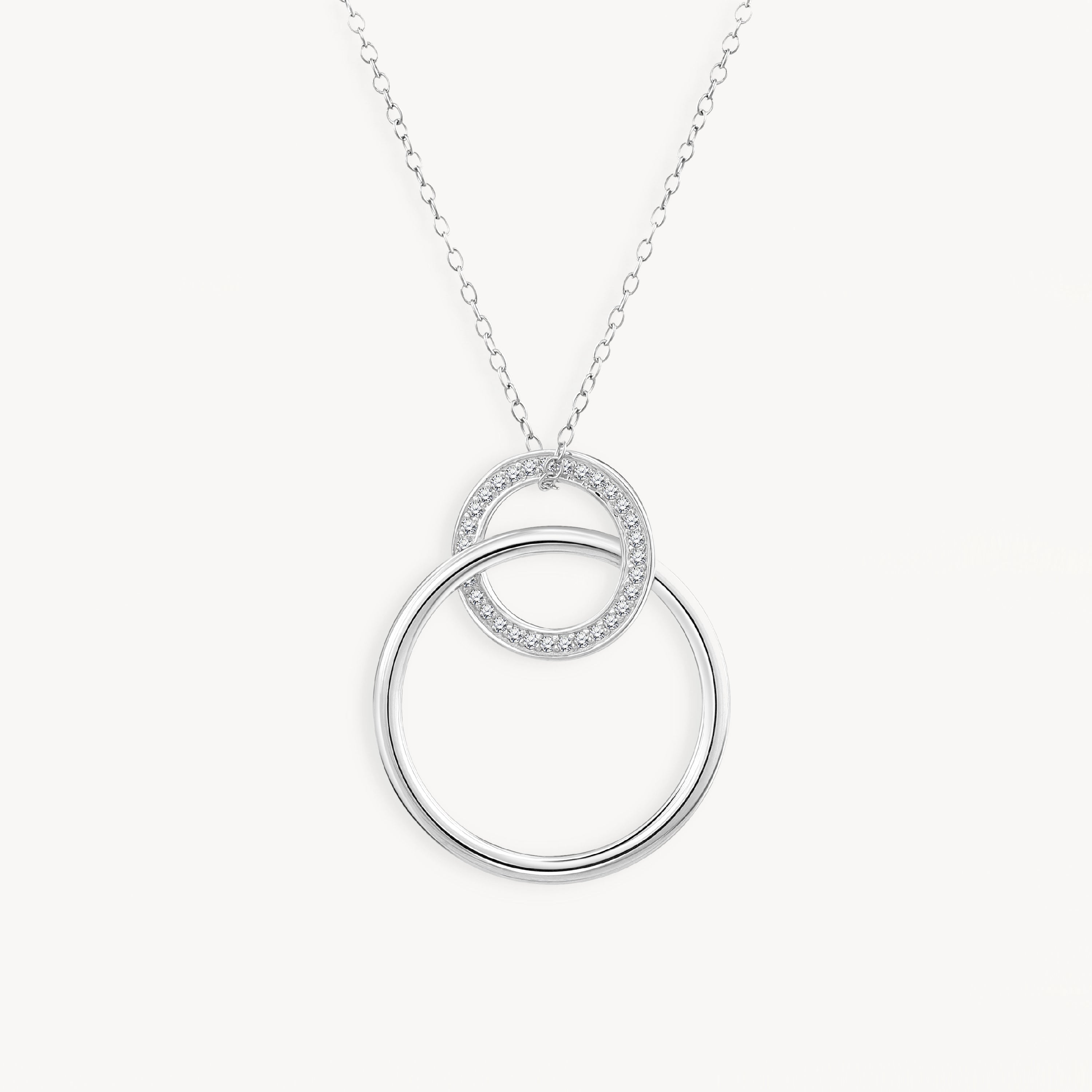 925 STERLING SILVER NECKLACES WITH CUBIC ZIRCONIA