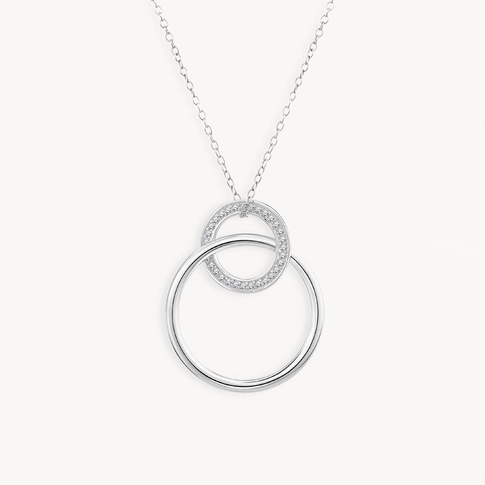 925 STERLING SILVER NECKLACES WITH CUBIC ZIRCONIA