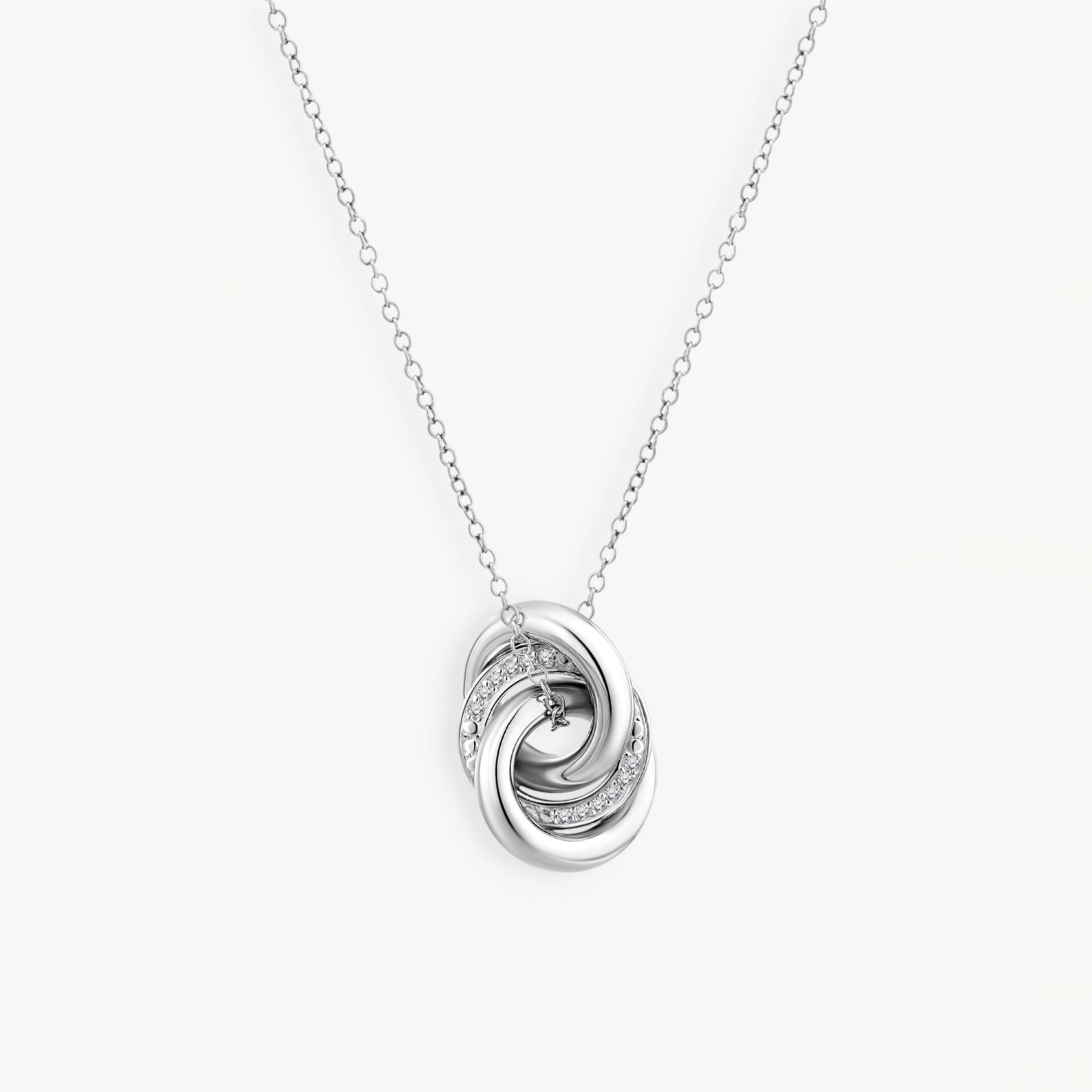 925 STERLING SILVER NECKLACES WITH CUBIC ZIRCONIA