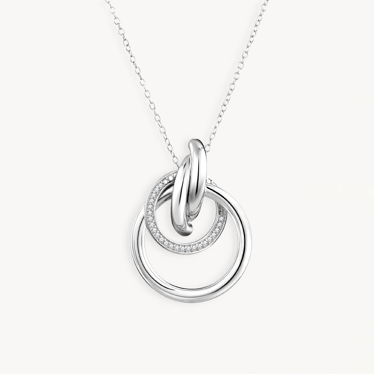 925 STERLING SILVER NECKLACES WITH CUBIC ZIRCONIA