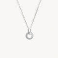 925 STERLING SILVER HALO DANGLED RING PENDANT