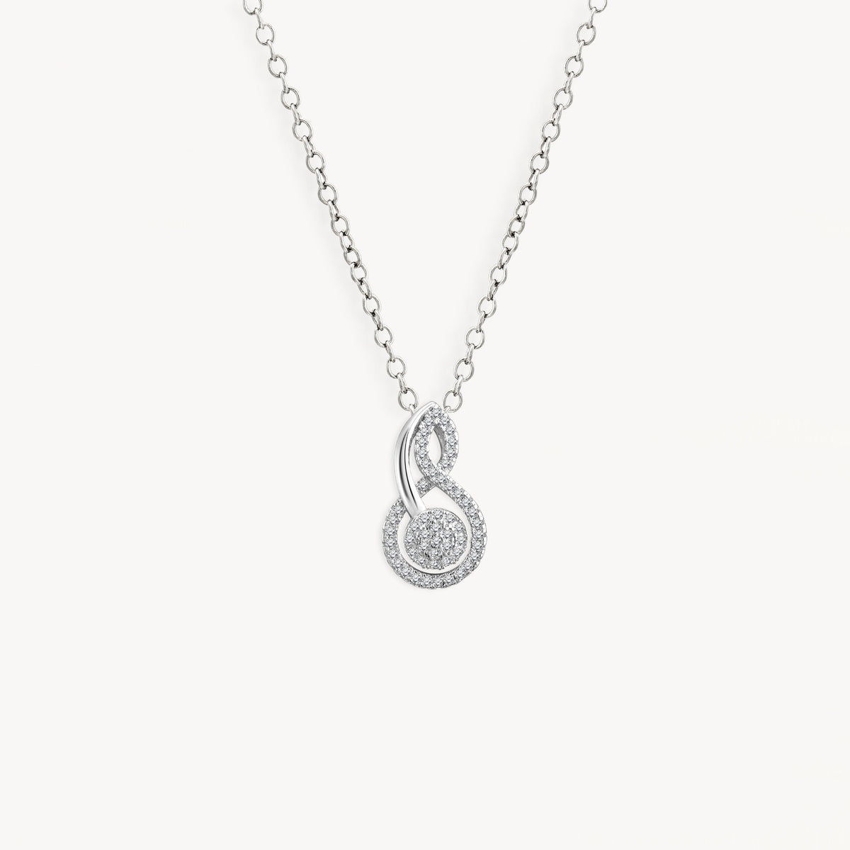 925 STERLING SILVER FANCY SQUASH PAVE PENDANT