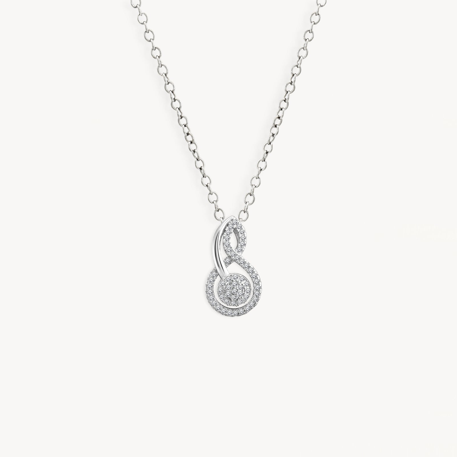 925 STERLING SILVER FANCY SQUASH PAVE PENDANT
