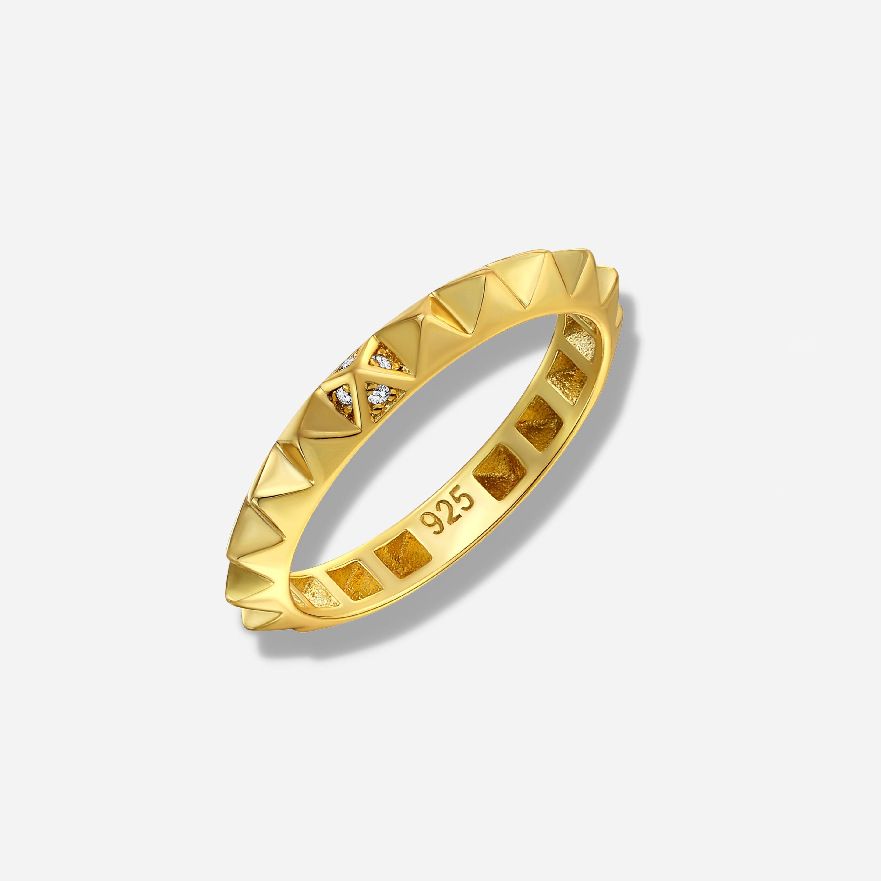 925 STERLING SILVER RING WITH CUBIC ZIRCONIA