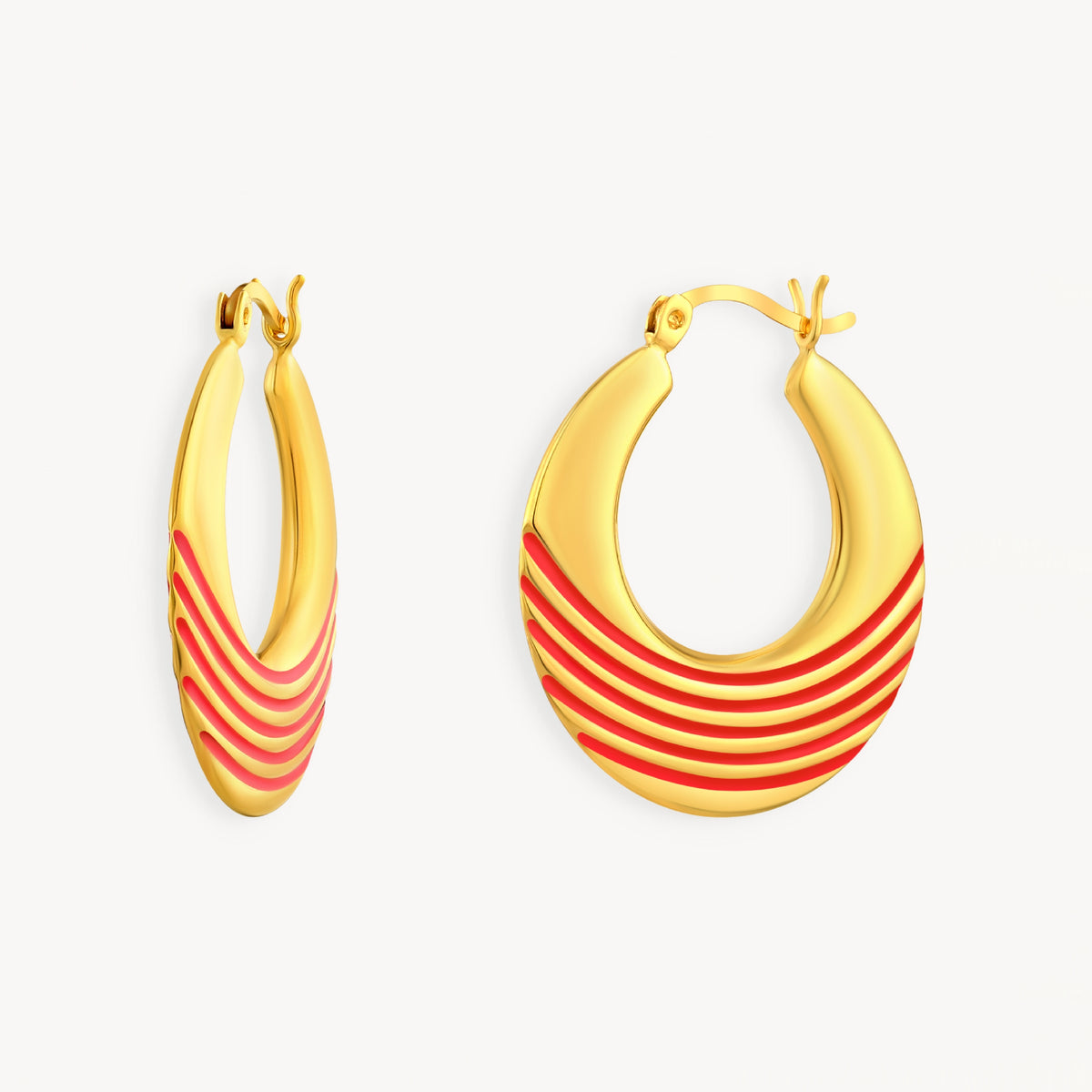 925 STERLING SILVER EARRINGS WITH ENAMEL