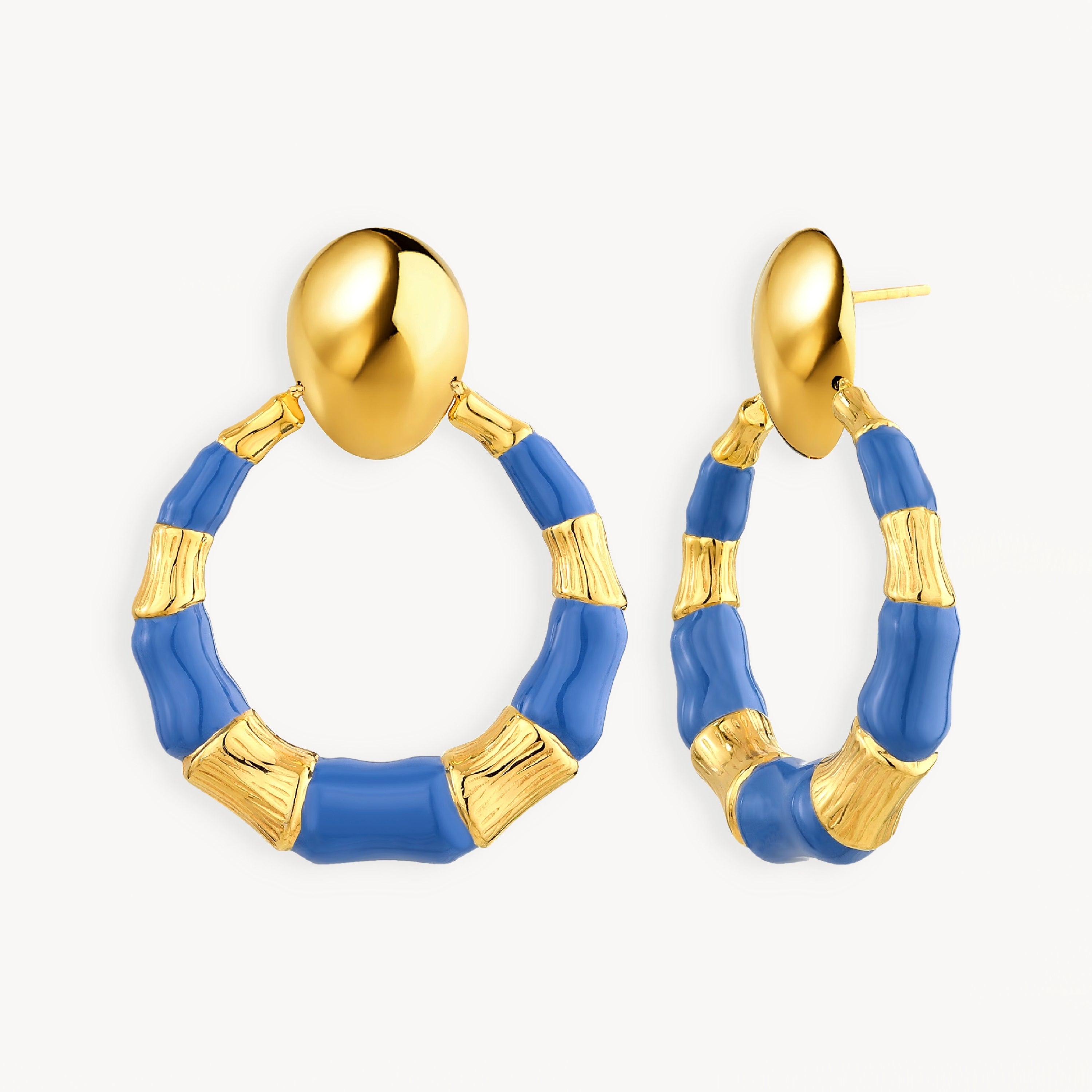 925 STERLING SILVER EARRINGS WITH ENAMEL