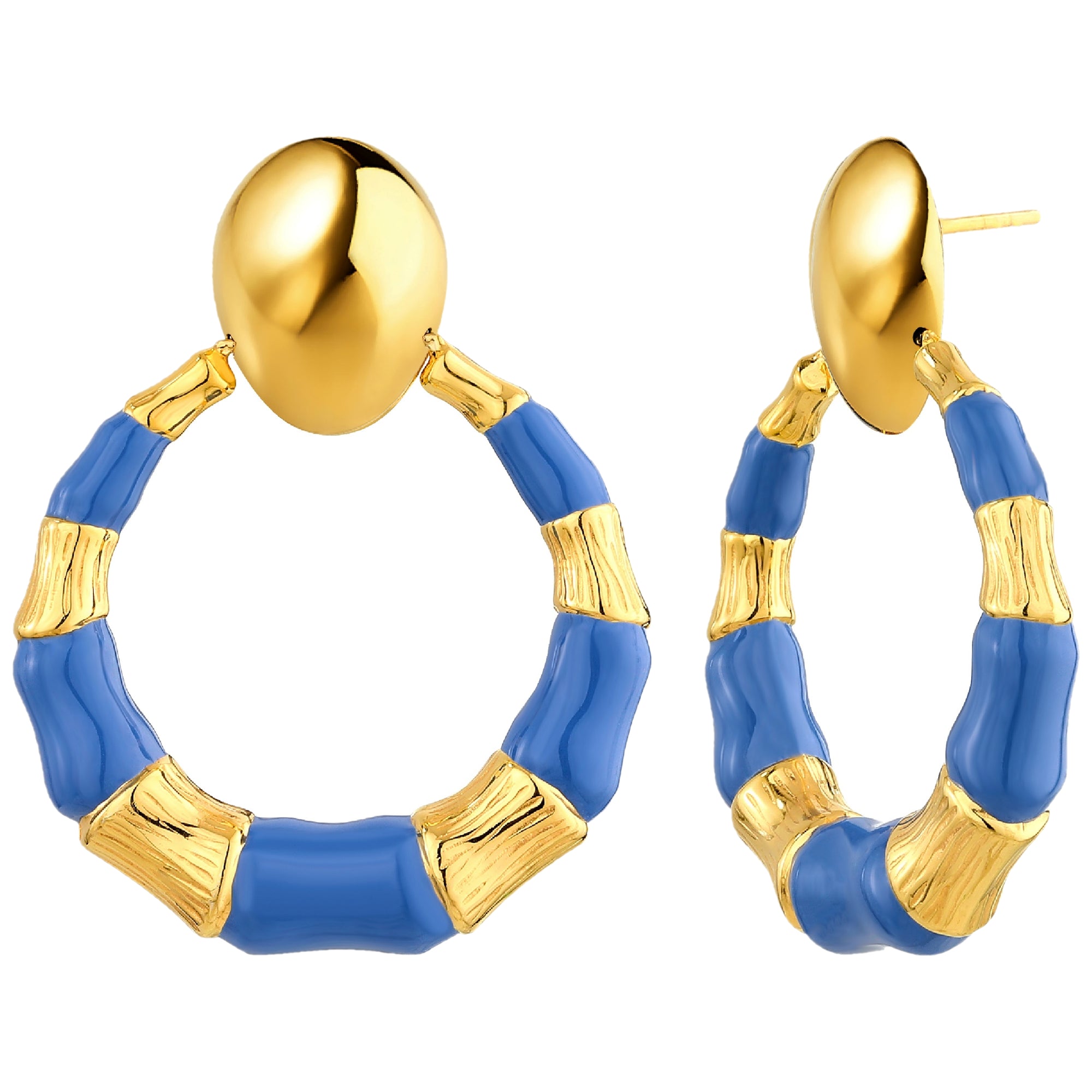 925 STERLING SILVER EARRINGS WITH ENAMEL