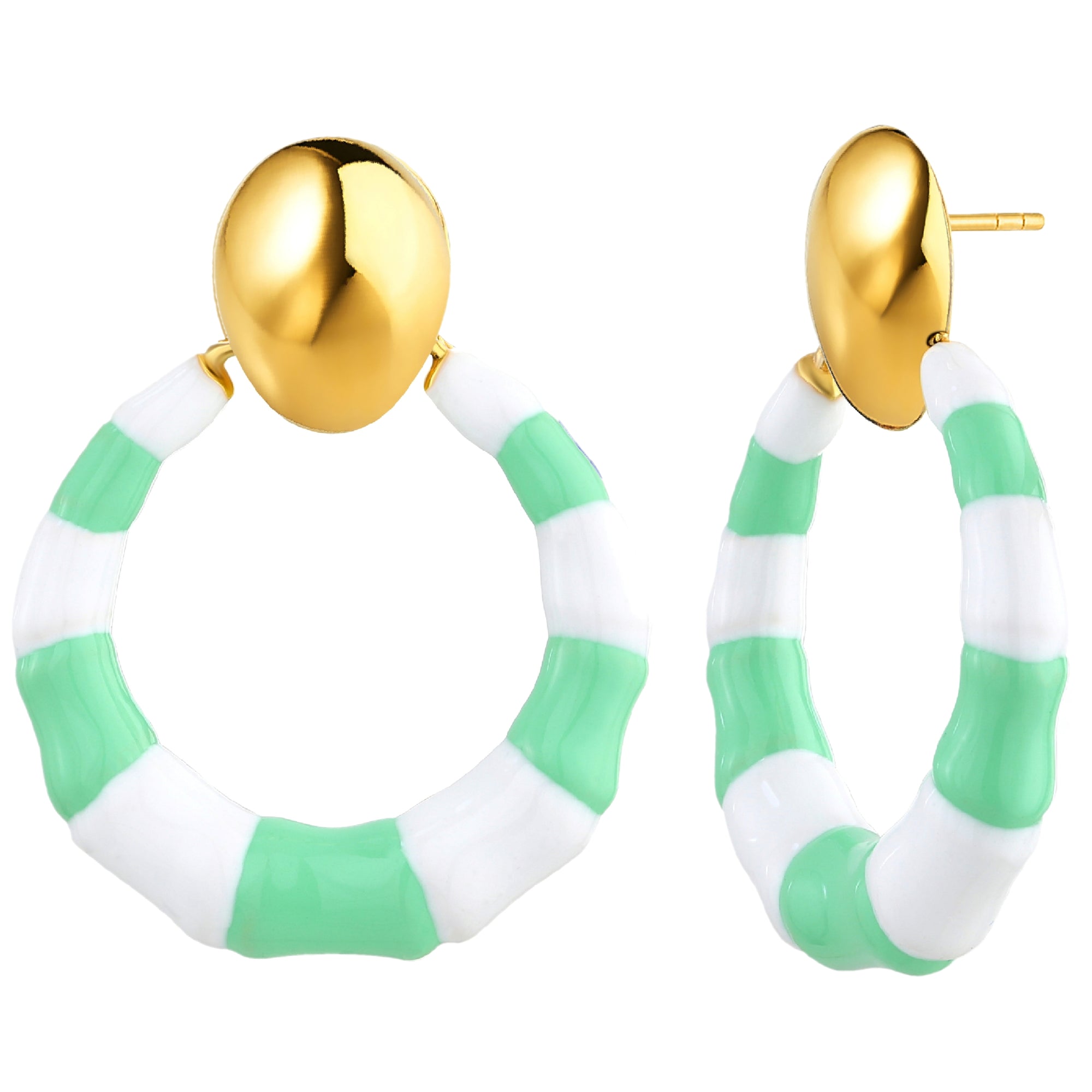 925 STERLING SILVER EARRINGS WITH ENAMEL