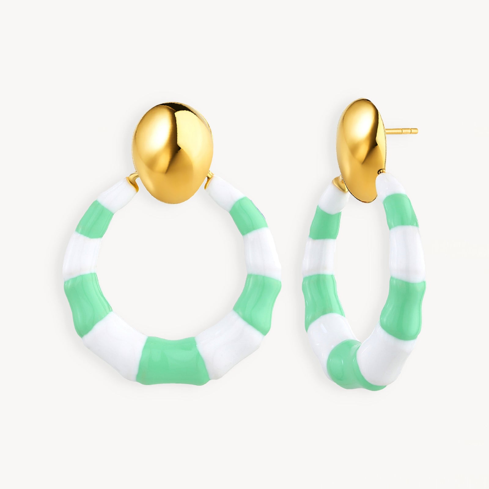 925 STERLING SILVER EARRINGS WITH ENAMEL