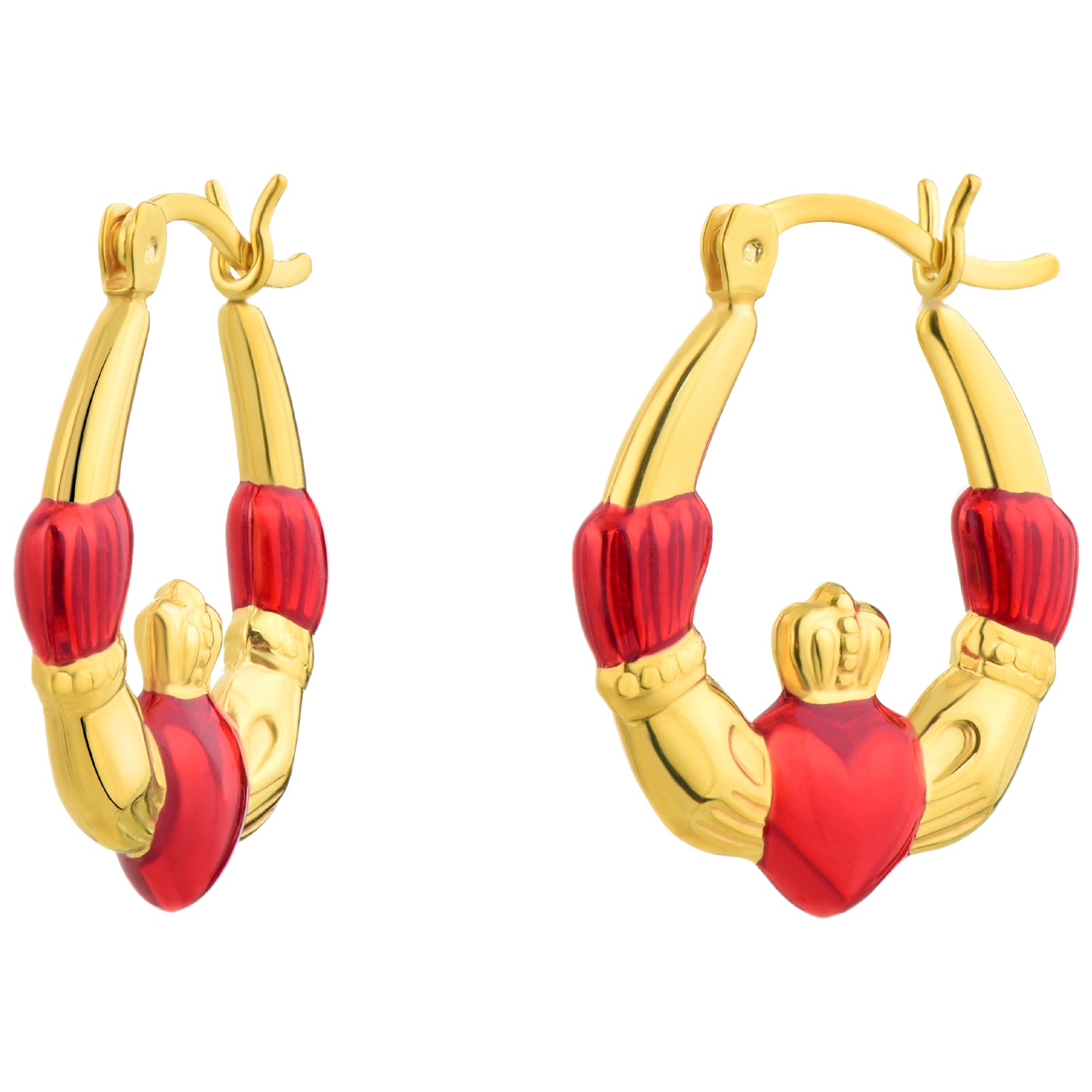 925 STERLING SILVER EARRINGS WITH ENAMEL