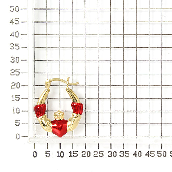 925 STERLING SILVER EARRINGS WITH ENAMEL