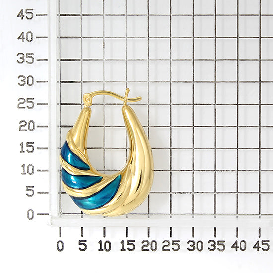 925 STERLING SILVER EARRINGS WITH ENAMEL