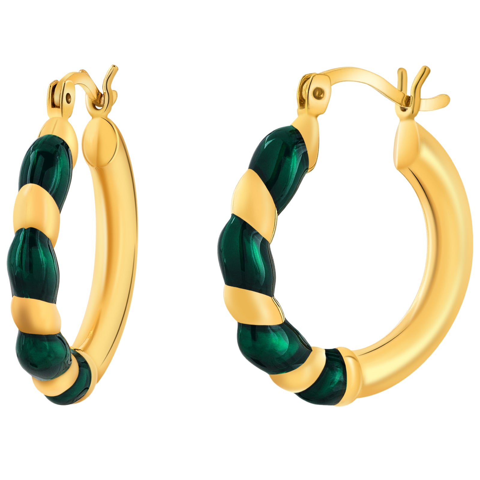 925 STERLING SILVER EARRINGS WITH ENAMEL