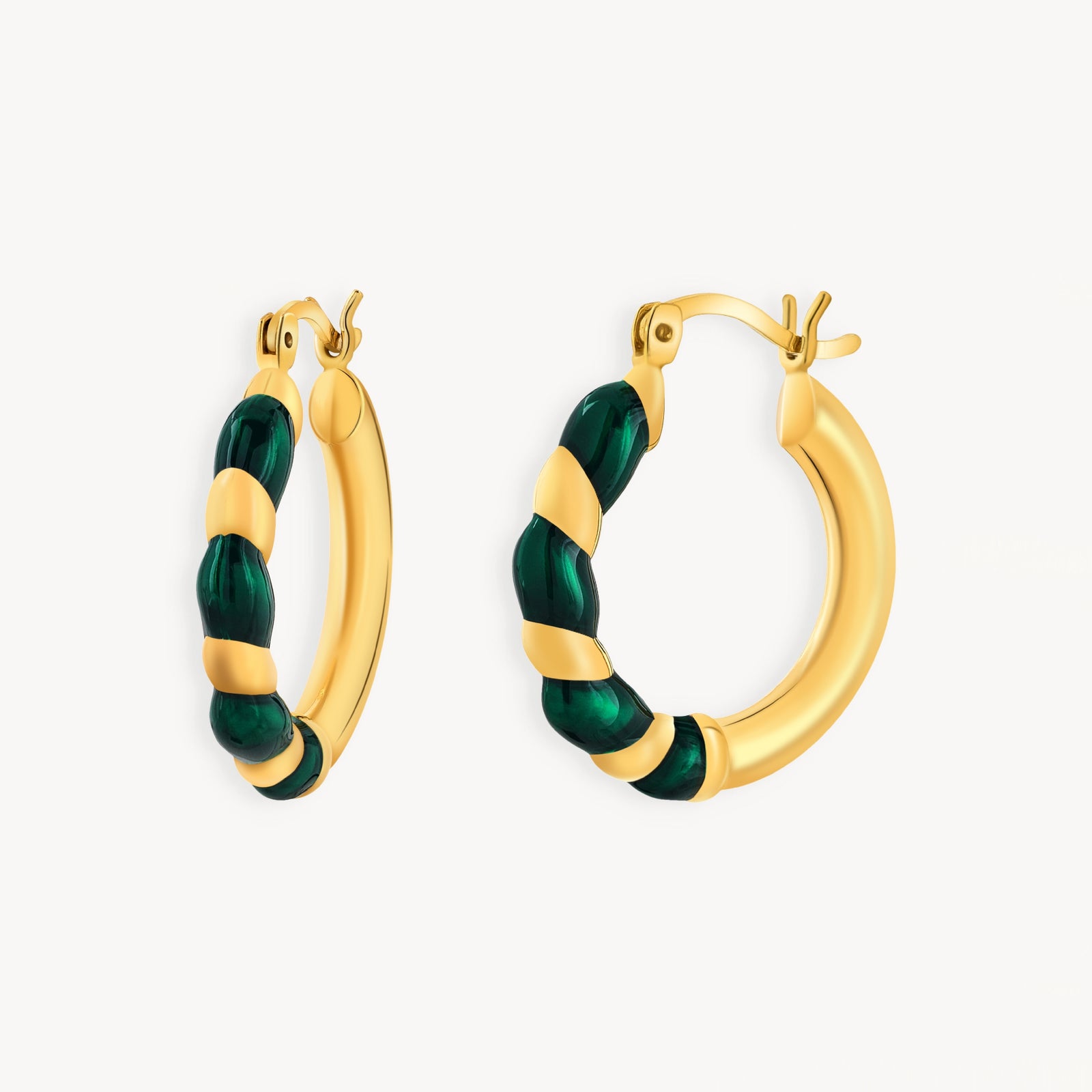 925 STERLING SILVER EARRINGS WITH ENAMEL