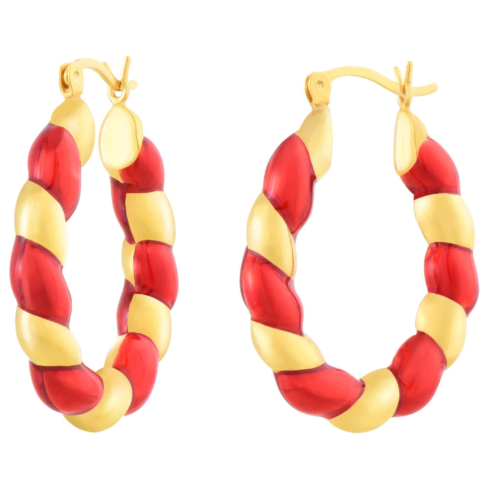 925 STERLING SILVER EARRINGS WITH ENAMEL