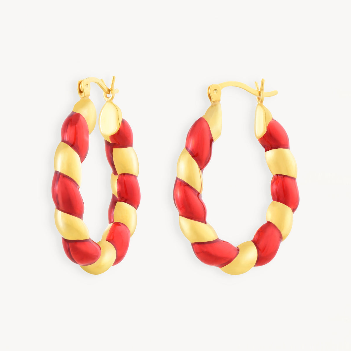 925 STERLING SILVER EARRINGS WITH ENAMEL