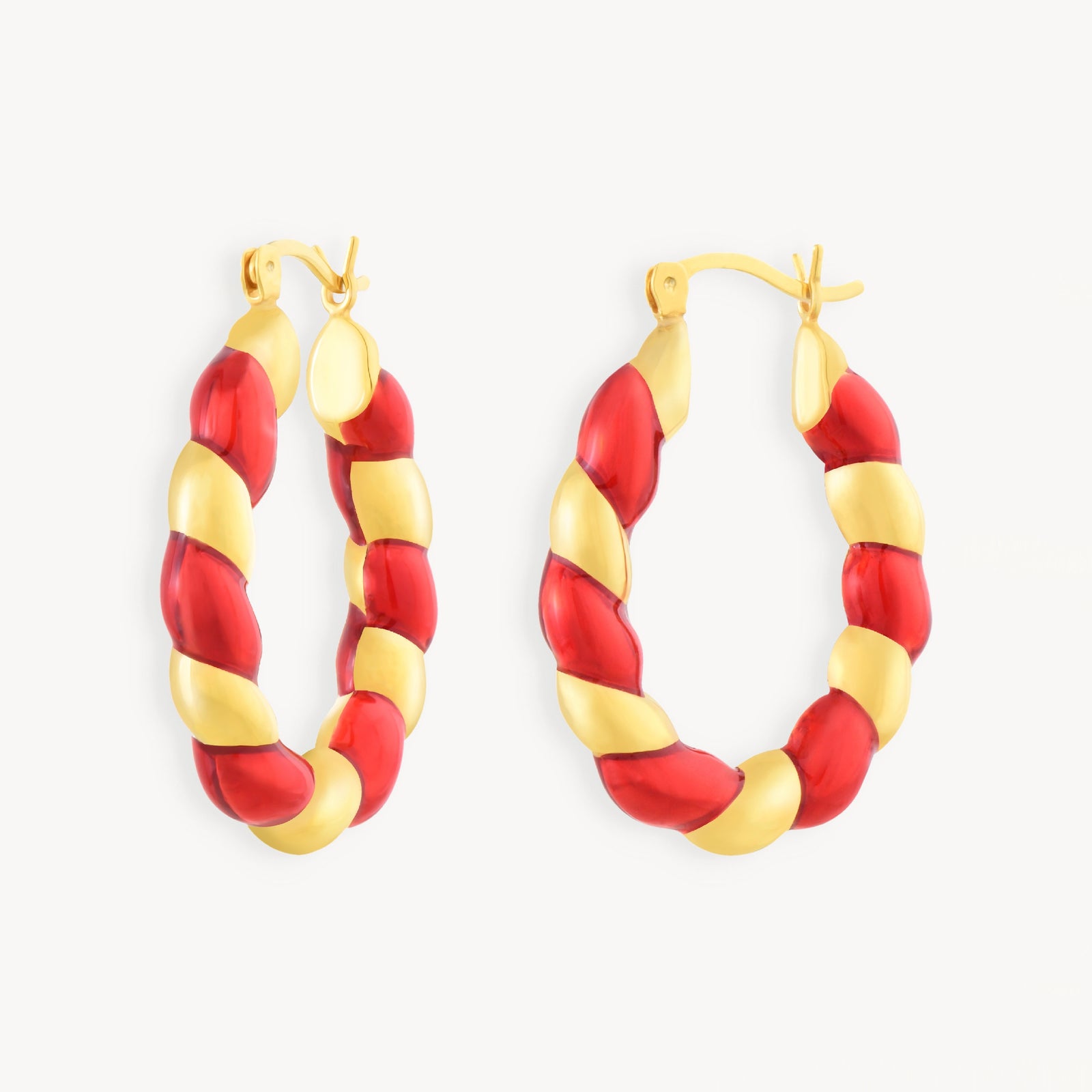 925 STERLING SILVER EARRINGS WITH ENAMEL