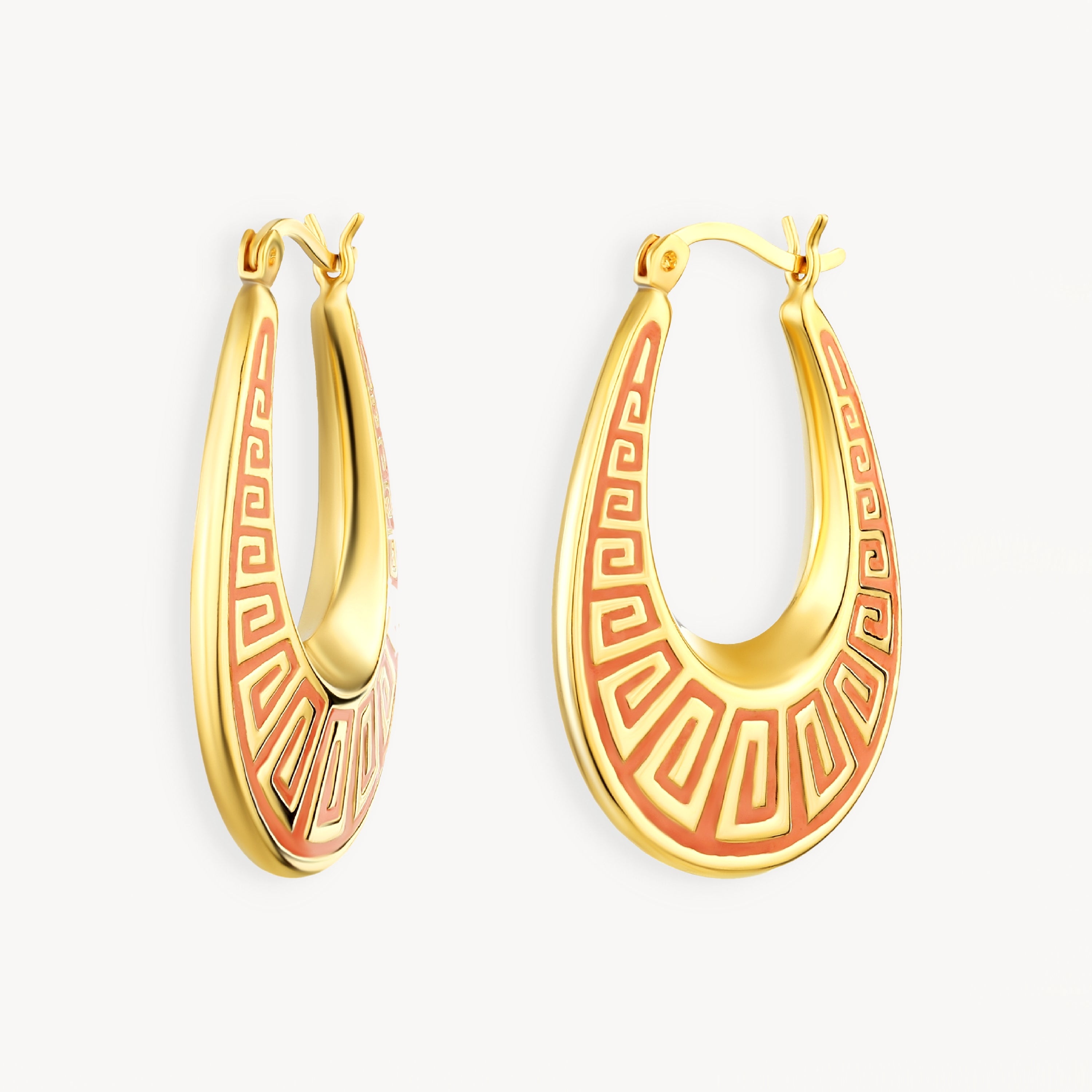 925 STERLING SILVER EARRINGS WITH ENAMEL