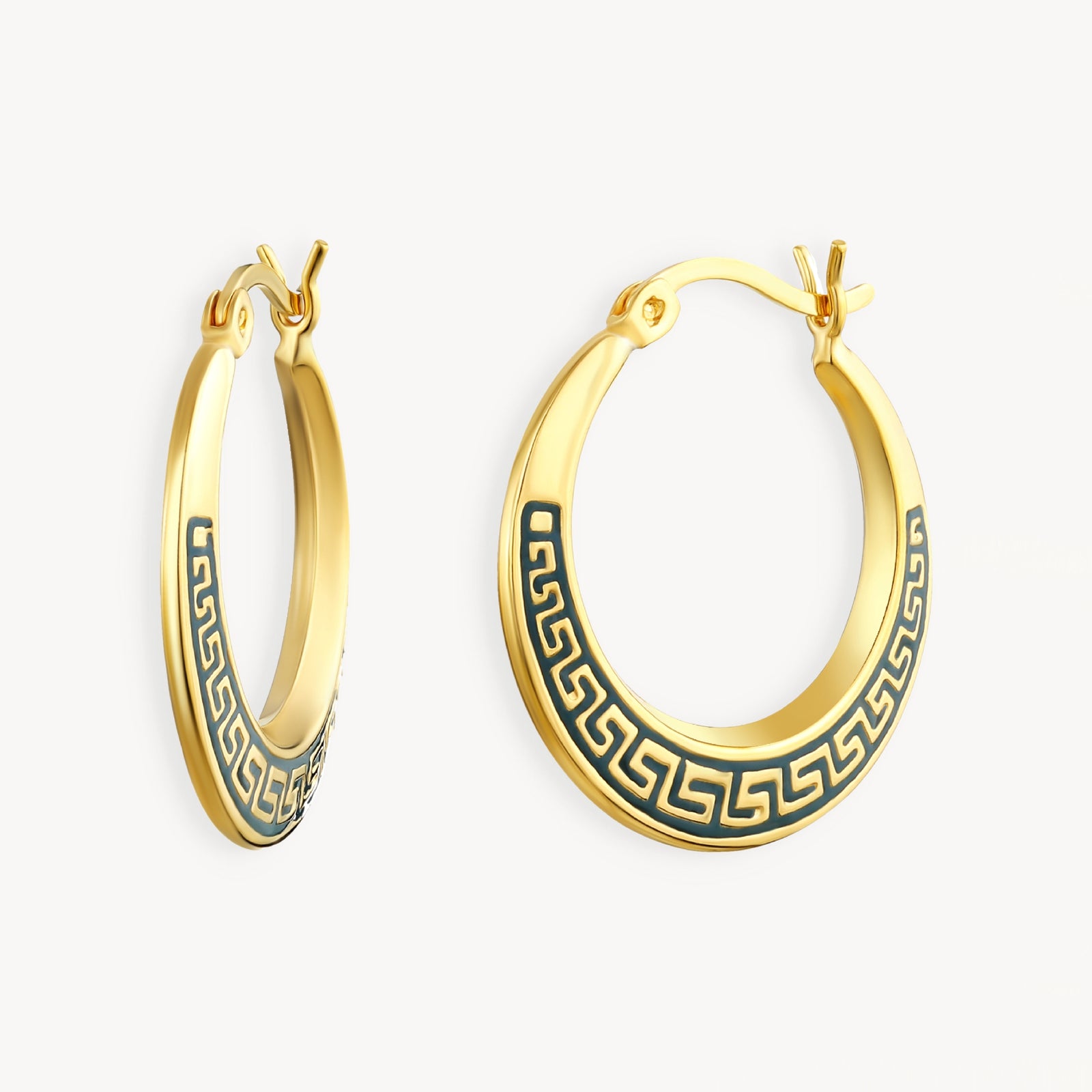 925 STERLING SILVER EARRINGS WITH ENAMEL