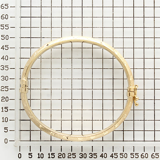 925 STERLING SILVER DIAMOND CUT TUBE HINGED BANGLE