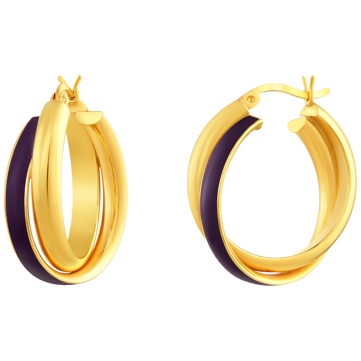 925 STERLING SILVER EARRINGS WITH ENAMEL