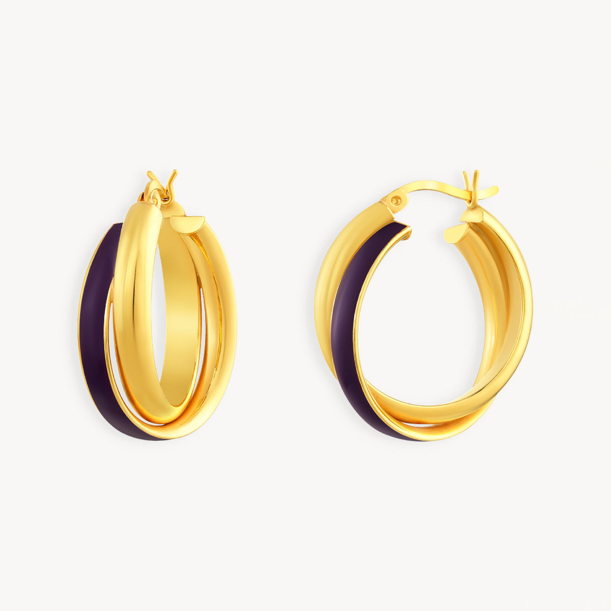 925 STERLING SILVER EARRINGS WITH ENAMEL